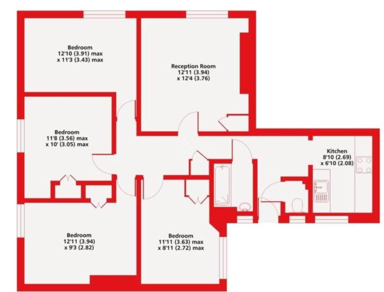 Cosy 4-Bedroom Apartment Next To Borough London Exterior foto
